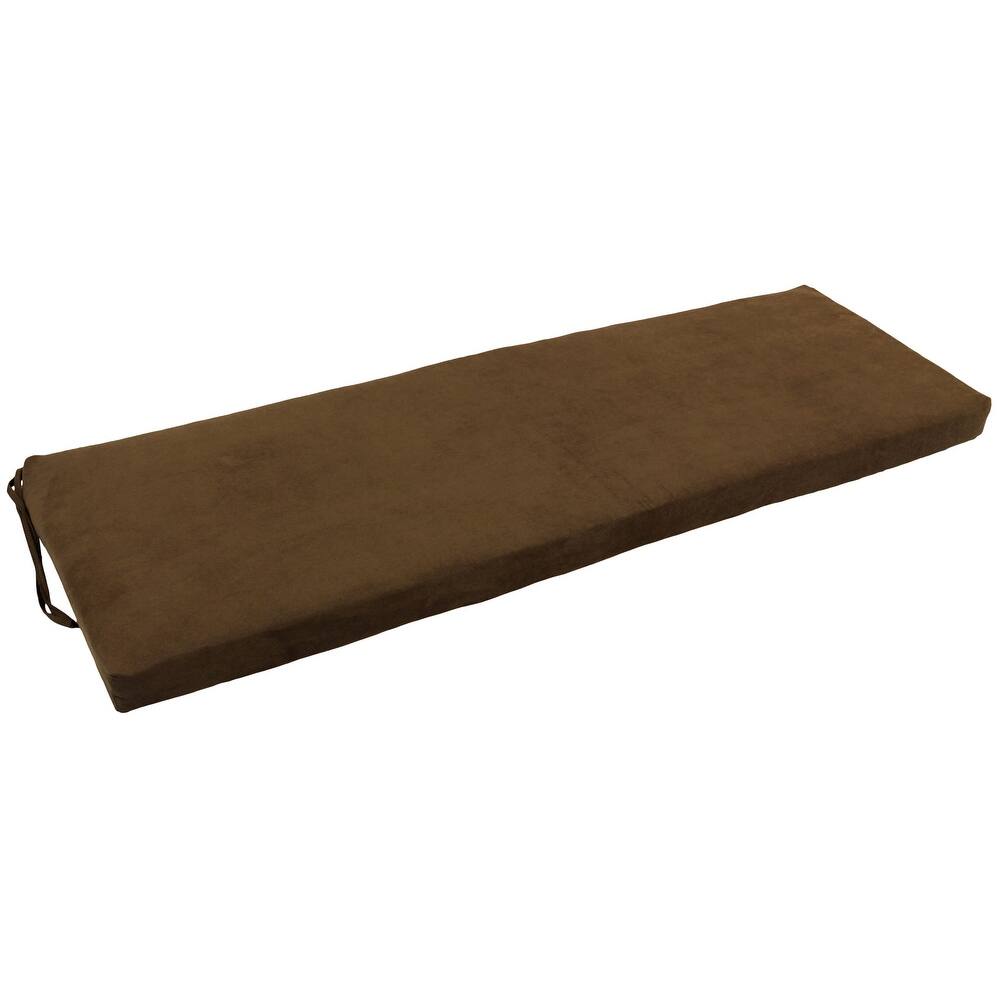 Microsuede Indoor Bench Cushion (57-, 60-, or 63-inches wide)