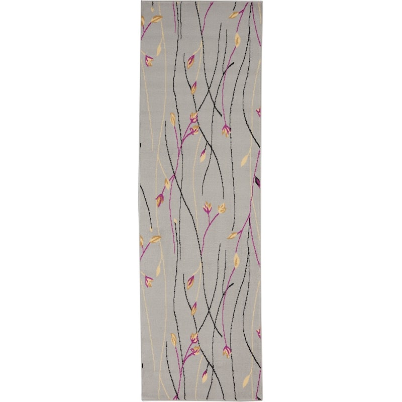 Nourison Grafix Floral Botanical Transitional Area Rug