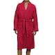 Superior Luxurious 100-percent Combed Cotton Unisex Terry Bath Robe - Medium - Cranberry