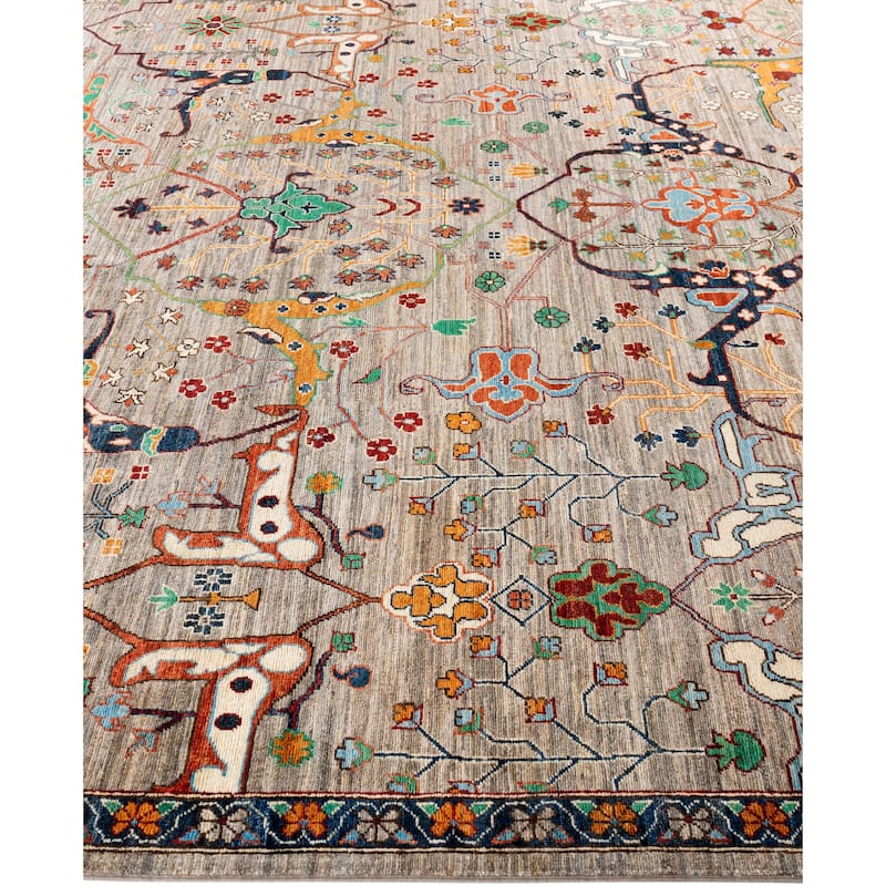 Serapi One-of-a-Kind Hand-Knotted Area Rug - Brown - 9' 0" x 12' 2"