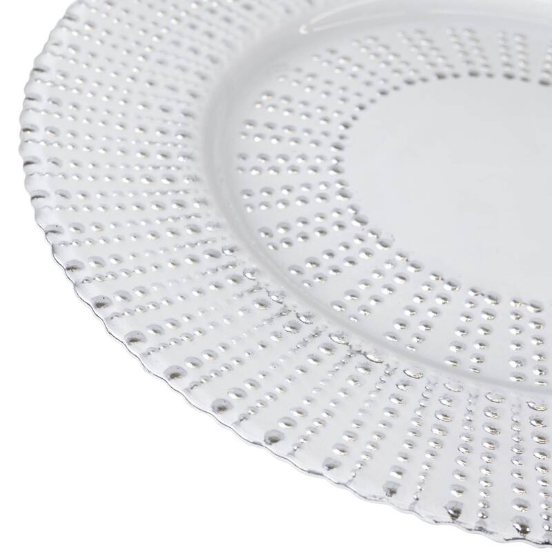 Sparkles Home Venezia Glass Charger Plate