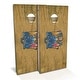 preview thumbnail 1 of 7, New Jersey Flag Outdoor Cornhole Board Set Backyard 2x4 - NO Accessories