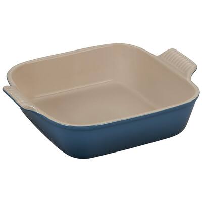 Stoneware Heritage Square Dish, Superior heat retention keeps food warm or cold for serving,3 qt. (9")