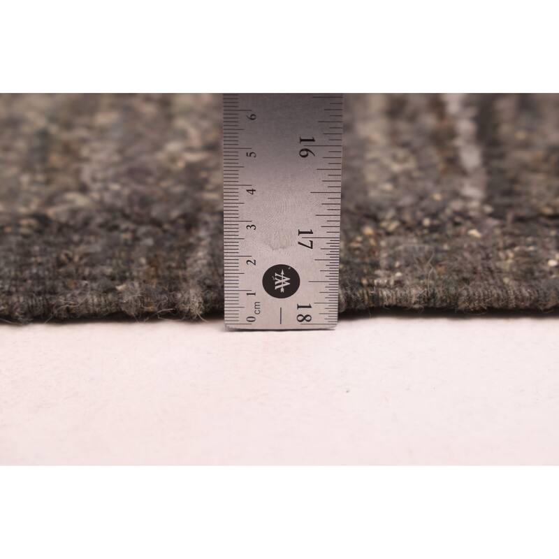 ECARPETGALLERY Hand-knotted Pak Finest Marrakesh Dark Grey, Dark Teal Wool Rug - 8'6 x 10'0