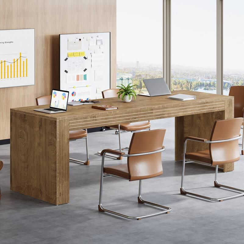 79-Inch Extra Long Desk for 6-8 People,Conference Table for Office