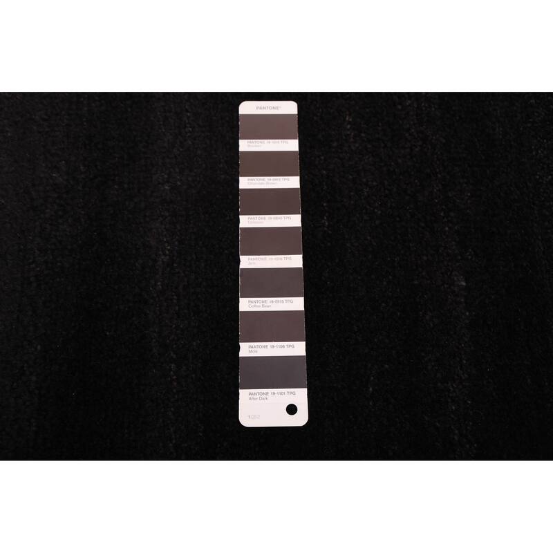 ECARPETGALLERY Hand-knotted Pak Finest Gabbeh Black Wool Rug - 5'3 x 7'10