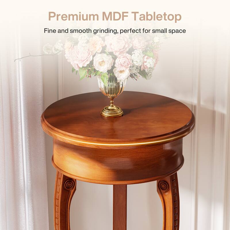 2-Tier Round Flower Pot Stand, Plant Table Potted Holder Rack
