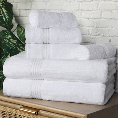 Superior Heritage Egyptian Cotton Absorbent 6-Piece Towel Set