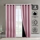 preview thumbnail 3 of 8, Pro Space Indoor Completely Blackout Curtain Grommets with Coating, 2 Panels