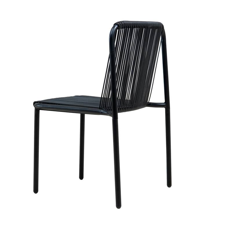 Christopher Knight Home - Burgess Space-Saving and Stylish Outdoor Stacking Dining Chairs