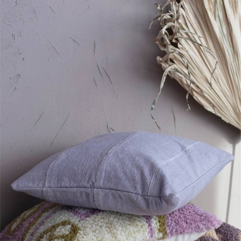 Cotton Pieced Mudcloth Pillow