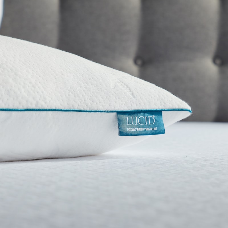 Lucid 2 Pack Shredded Memory Foam Pillow