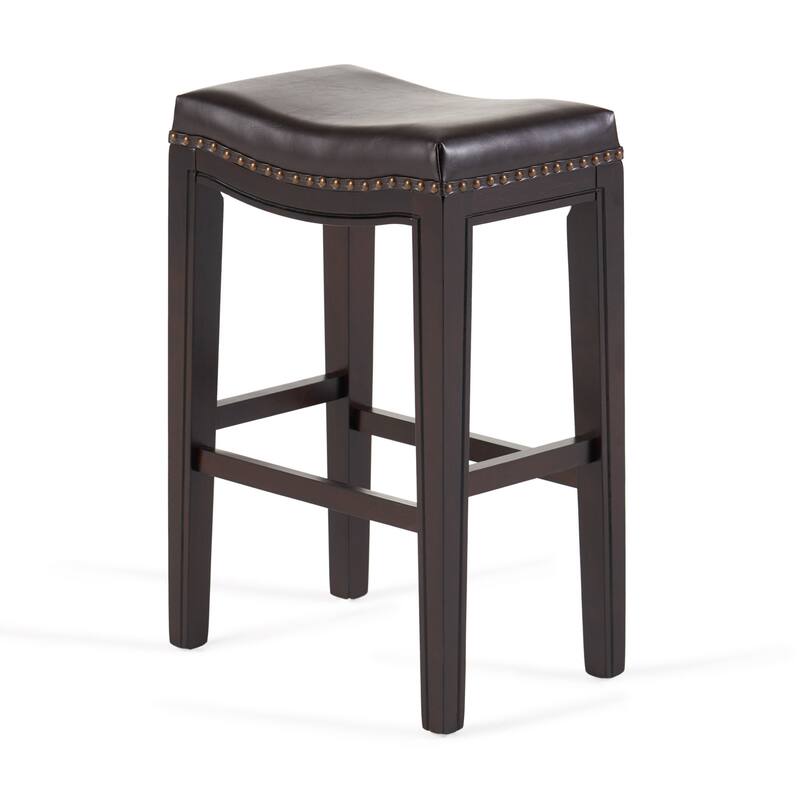 Avondale Contemporary Studded Counter Stool (Set of 2) by Christopher Knight Home