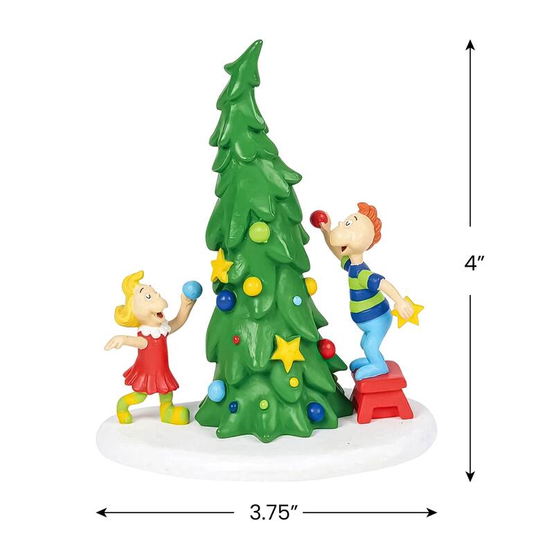 department 56 dr seuss who ville christmas tree figurine #4059423