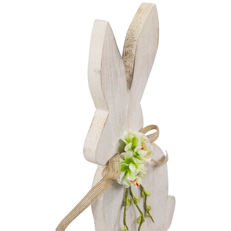 Distressed Rabbit Silhouette Easter Decoration - 11.25"