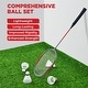 preview thumbnail 4 of 7, Professional Portable Badminton Net Set w/ Steel Poles, 4 Rackets 4 Shuttlecocks - 20'x2.5'