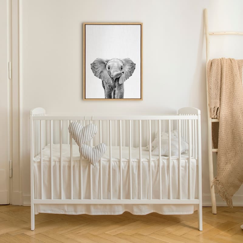 Porch & Den Simon Te Tai 'Baby Elephant' Framed Canvas by