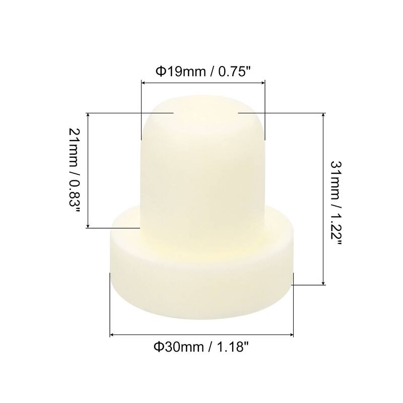 T-shaped Stoppers, 0.75inch Cork Wine Stopper Wine Bottle Corks - White - 8 Pcs