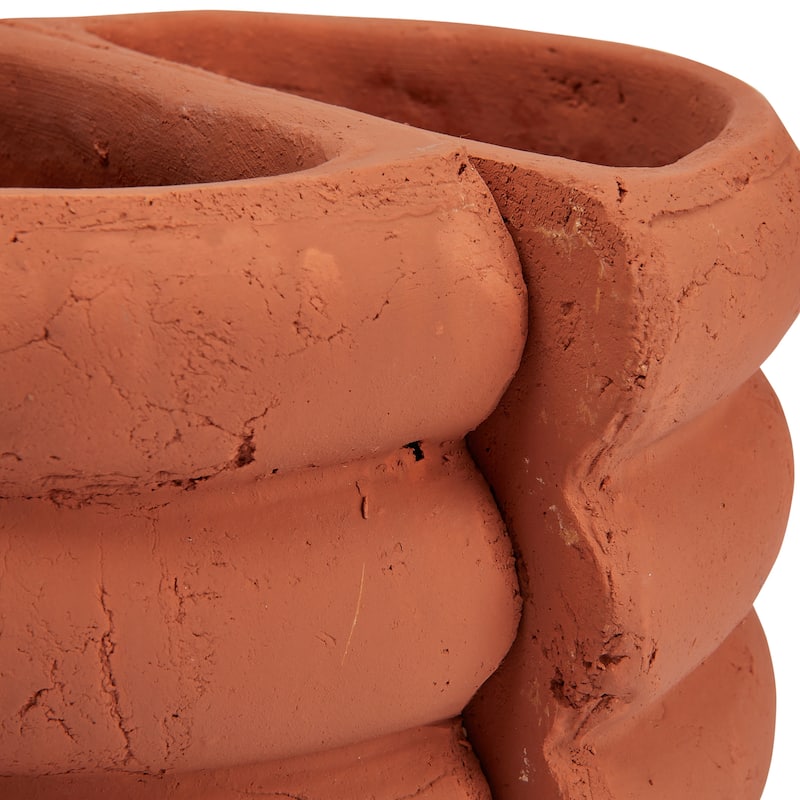 Terracotta Vase Bookends - 10.8"L x 8.5"W x 6.0"H