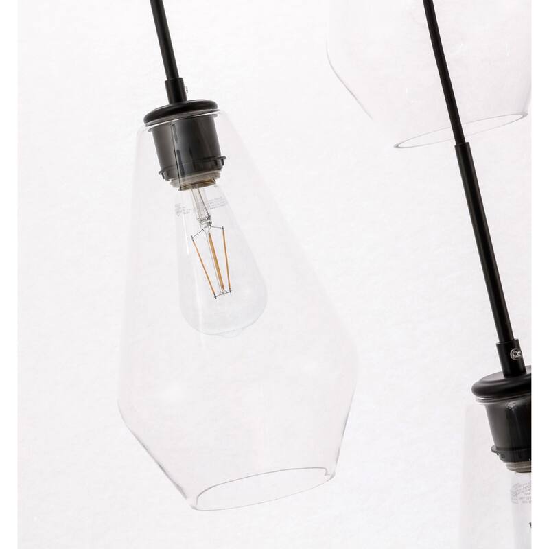 Gerald 3-light Modern Elongated Glass Hanging Pendant