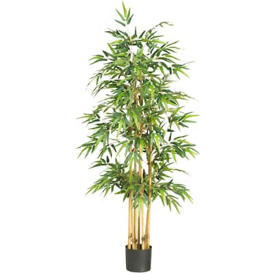 Artificial Bamboo Tree 64 Inch, Silk Faux Tree for Home Office Decor - 5.33ft.