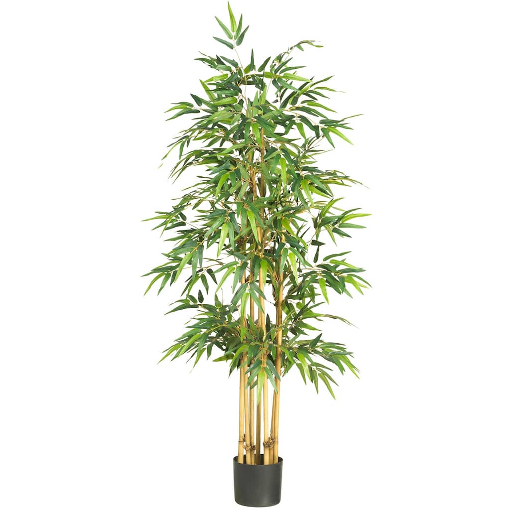 Artificial Bamboo Tree 64 Inch, Silk Faux Tree for Home Office Decor - 5.33ft.