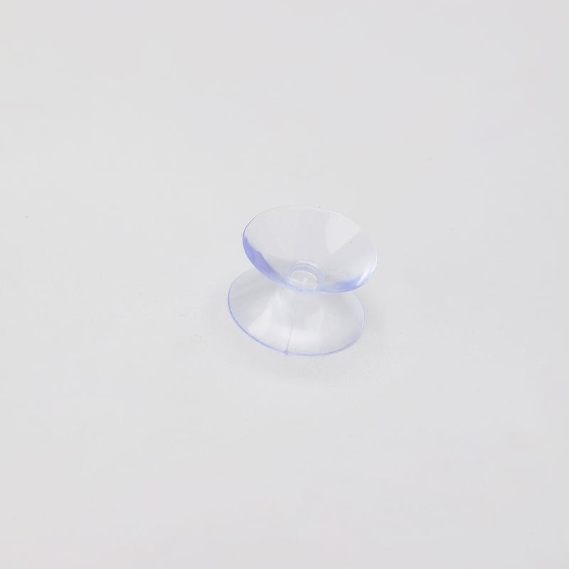 9pcs Double Sided Clear Suction Cup Hooks for Car Glass Tiles - 0.8" x 0.4"(D*H)