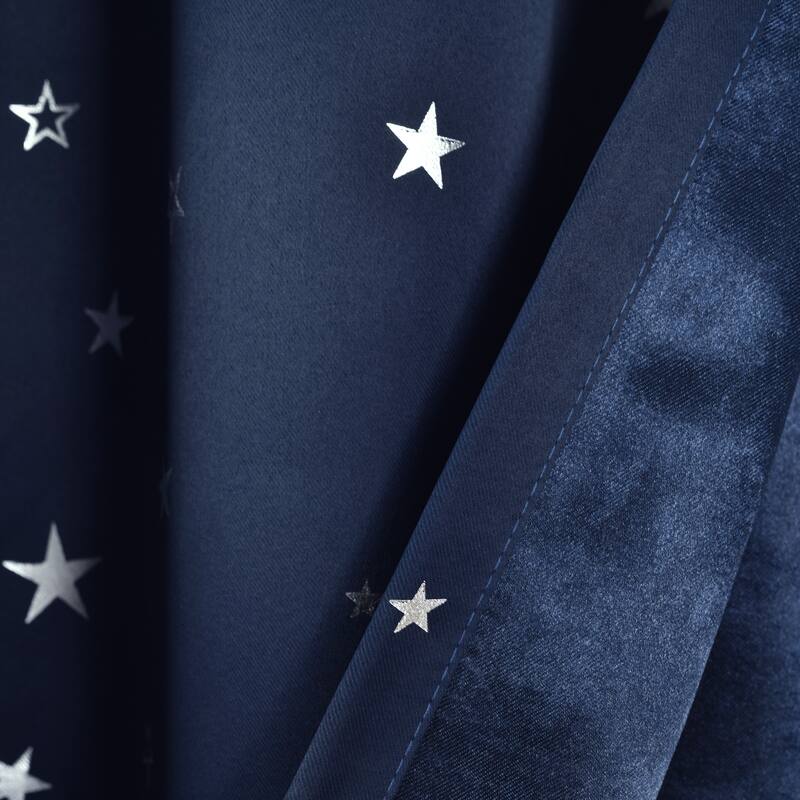 Lush Decor Star Room Darkening Window Curtain Panel Pair