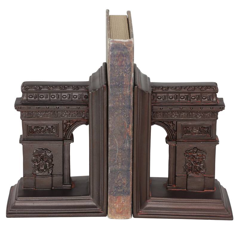 Fiberglass Architecture Bookends - Set of 2 Brown - Roche River Decor - Brown