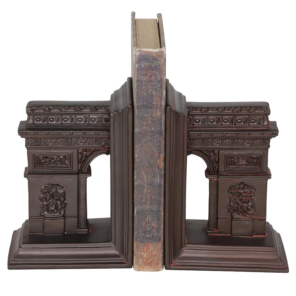 Fiberglass Architecture Bookends - Set of 2 Brown - Roche River Decor