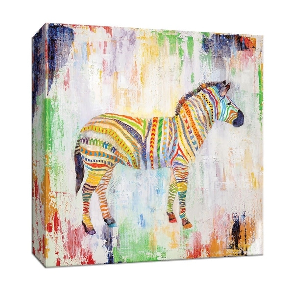 PTM Images 9-147244 PTM Canvas Collection 12" x 12" - "Magical Zebra" Giclee Safari Animals Art Print on Canvas