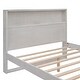preview thumbnail 9 of 10, Modern Simple Full Size Platform Bed w/ Storage Headboard, Sockets & USB Ports Storage Bed for Kids Teens Adults, Antique White