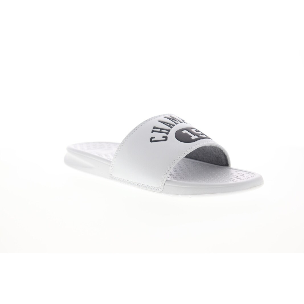 champion white sandals
