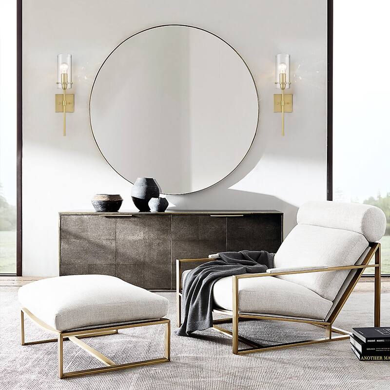 Light Society Montreal Clear Glass Wall Sconce