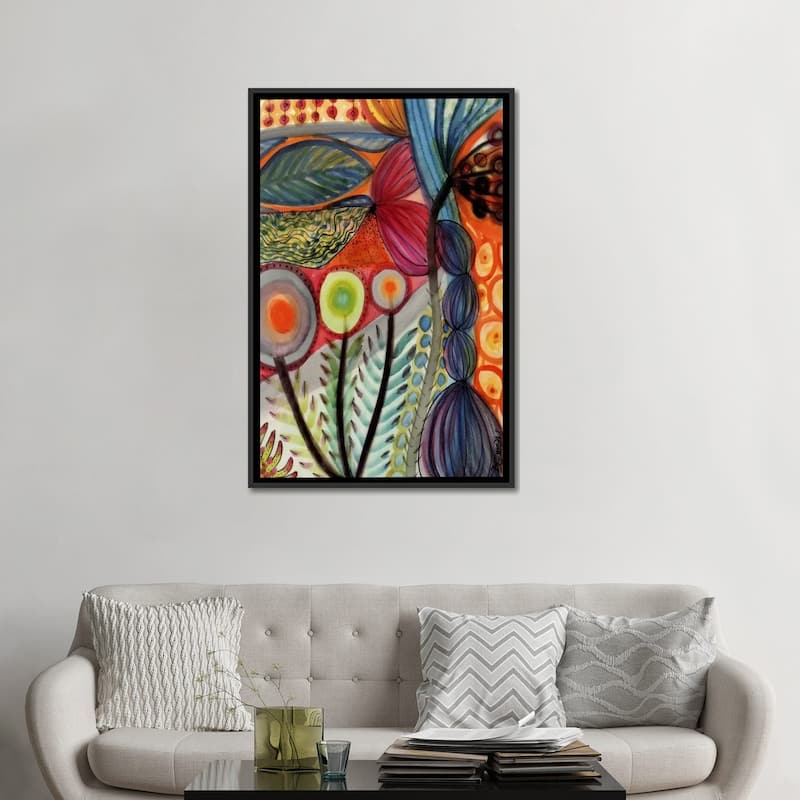 iCanvas "Vivaces" by Sylvie Demers Framed Canvas Print