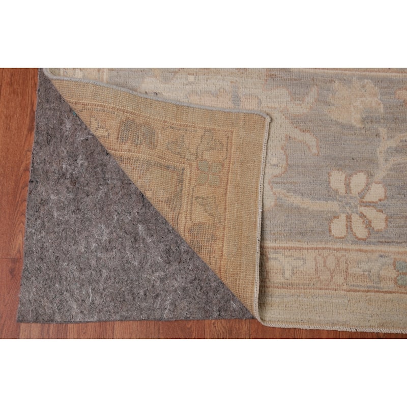 Hand Knotted Oriental 100% Wool Carpet Transitional All-Over Beige & Ivories Oushak Area Rug - 13' 11'' X 10' 1''