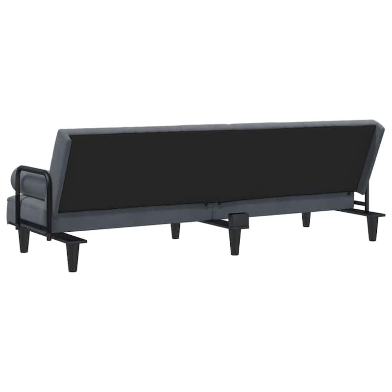 vidaXL Sofa Bed with Armrests Couch Recliner Loveseat Folding Daybed Velvet - 80.7" x 35" x 27.6"
