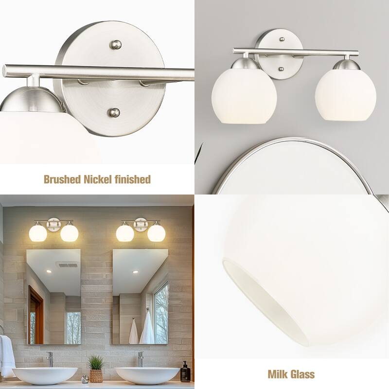 Globe Bathroom Vanity Light Bathroom Over Sink Lighting