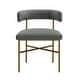 preview thumbnail 2 of 4, Silver Orchid Paola Grey Velvet Chair