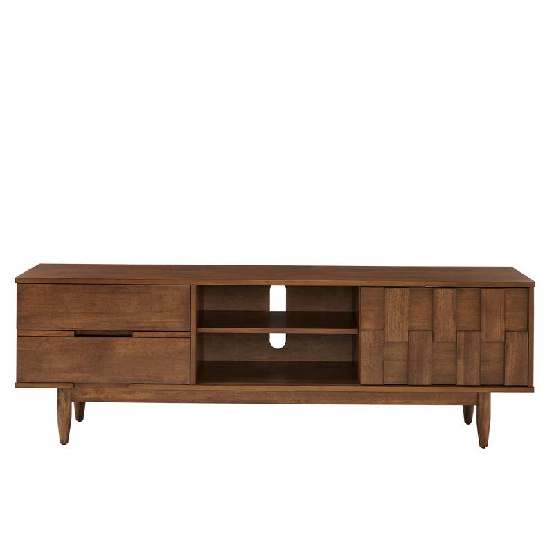 Kieran Mid-Century Wood 2-Drawer TV Stand by iNSPIRE Q Modern