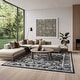 preview thumbnail 4 of 38, Nourison Dekor Indoor only Persian Area Rug Slate/Ivory - 7'10" x 9'10"
