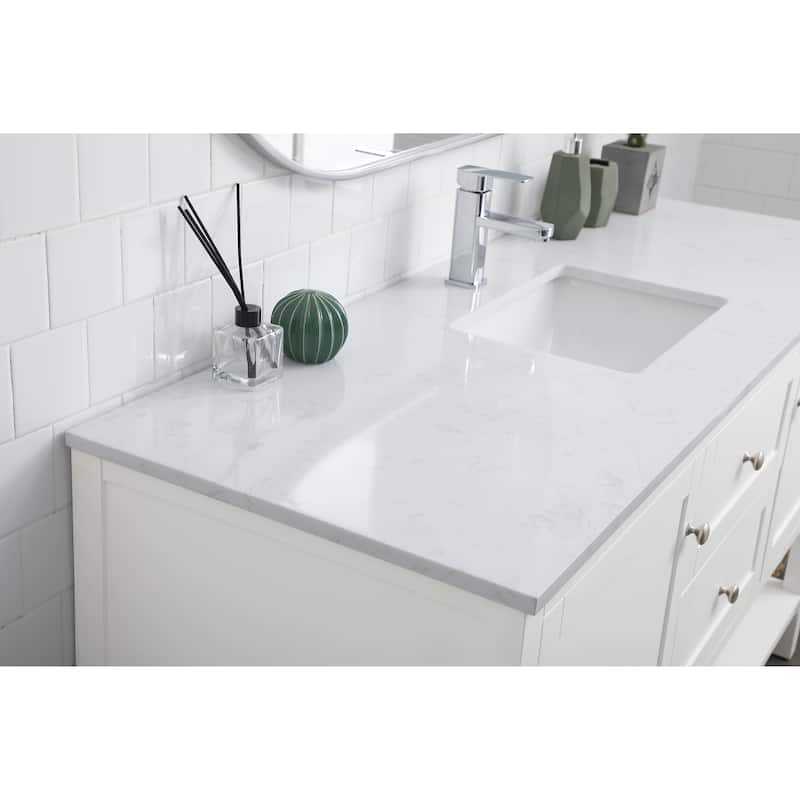 Legacy 42 - 60 Inch Single Bathroom Vanity - 60 Inches - White