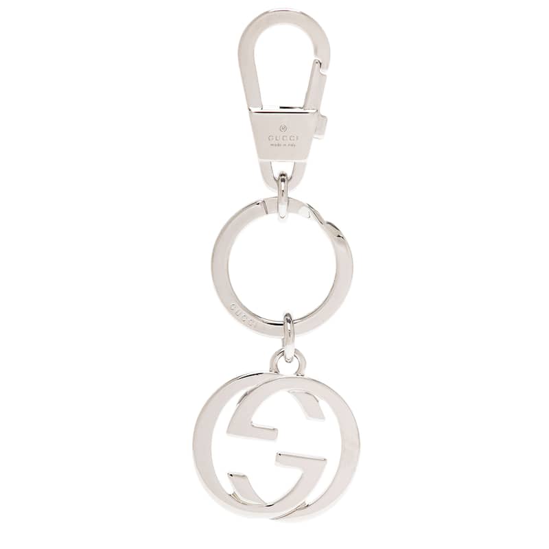 Gucci Interlocking G Keychain - Silver