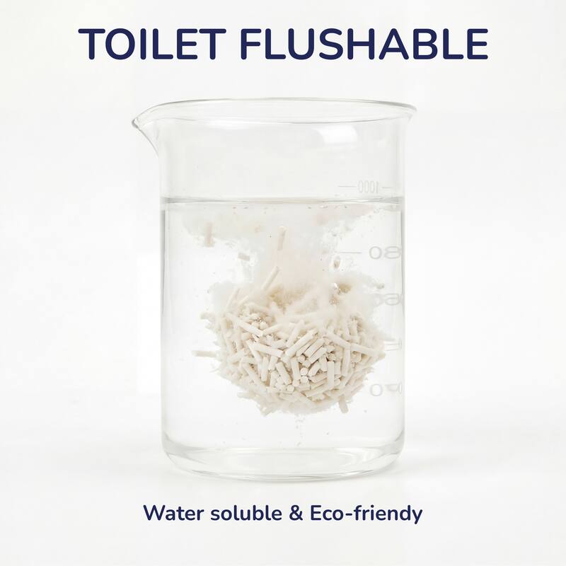 Ultra Absorbent Fast Clumping, Flushable, Natural Ingredient, Odor Control, Low Dust and Low Tracking Tofu Cat Litter