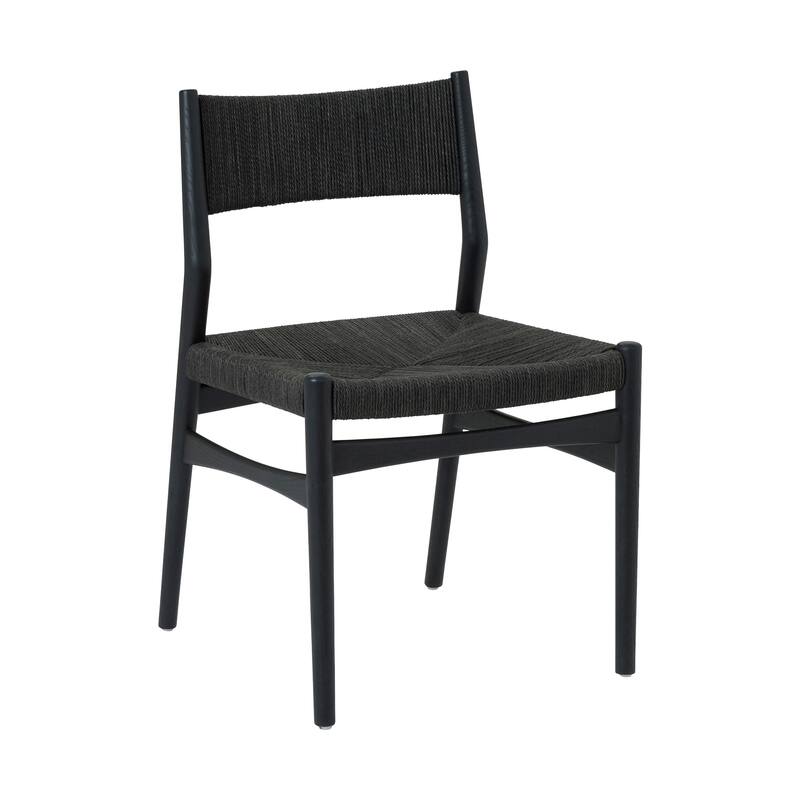 Pasadena Erie 5 Piece Round Dining Set with Paper Cord Chairs