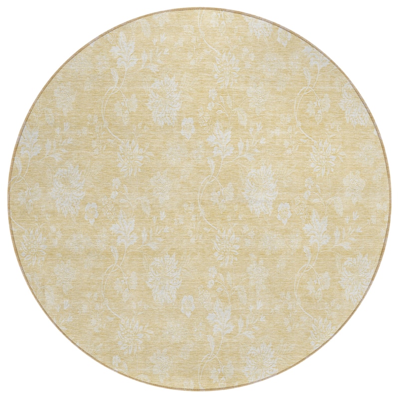 HomeRoots Floral Transitional Rectangle Outdoor Rug