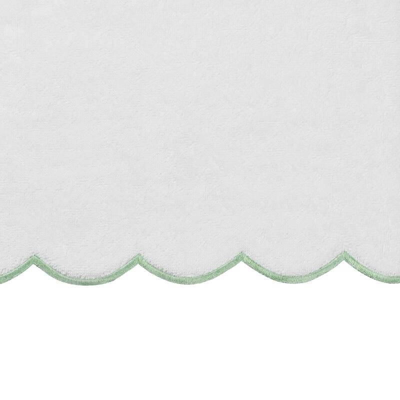 Authentic Hotel and Spa 100% Turkish Cotton ADORNIA Scallop Fingertip Towel Set