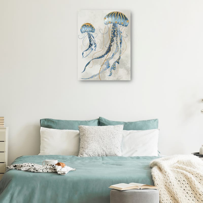 Sea Jellies II By Studio Arts Canvas Art Print