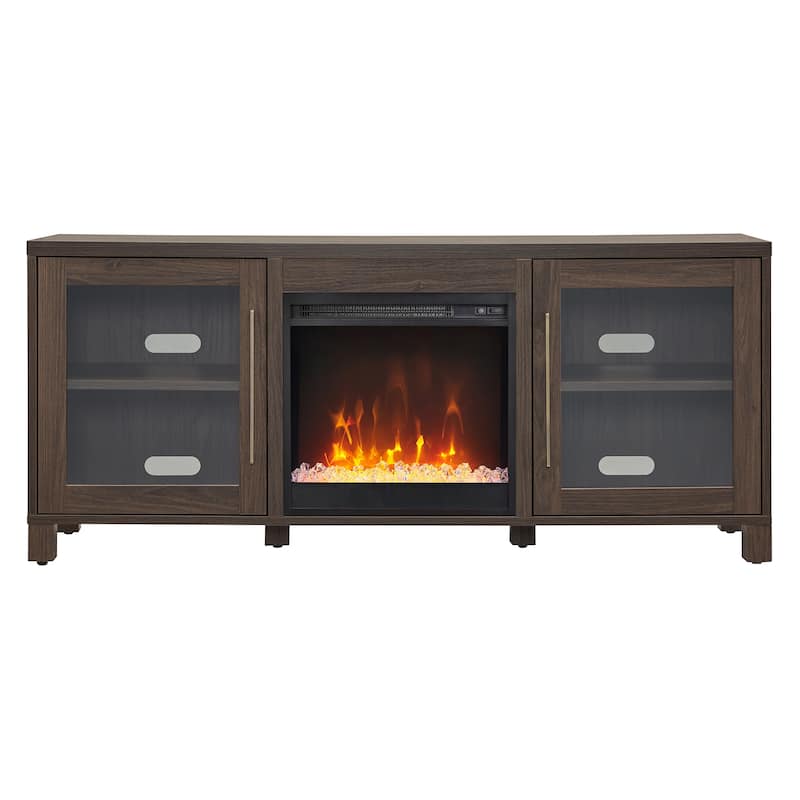 Quincy TV Stand with Fireplace Insert
