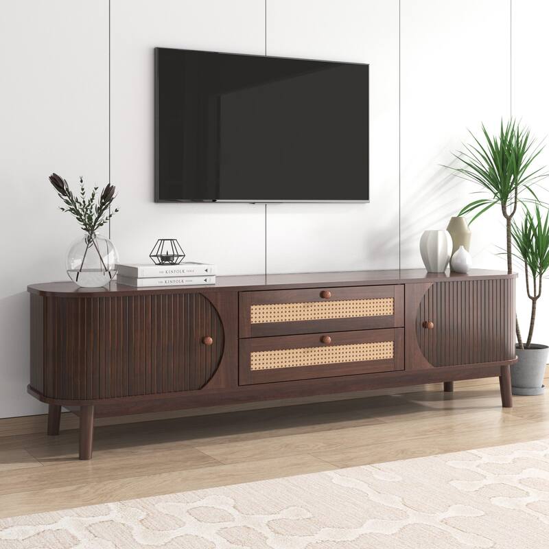 Modern Farmhouse Style Media Console, Living Room TV Stand